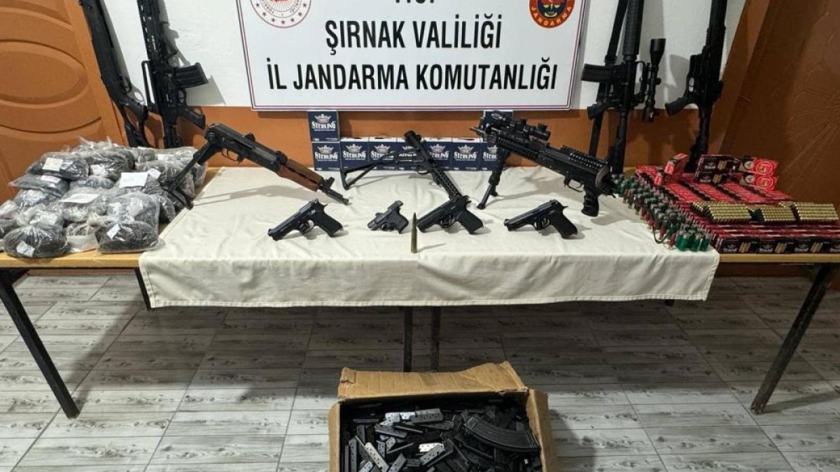 Şırnak'ta silah kaçakçılığı operasyonu: Suç lideri de dahil 7 gözaltında