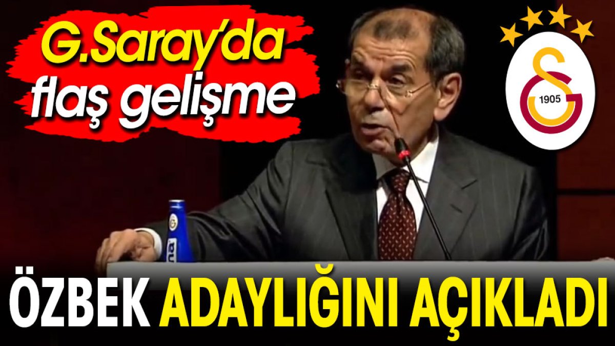 Son dakika... Dursun Özbek Galatasaray başkanlığına adaylığını açıkladı