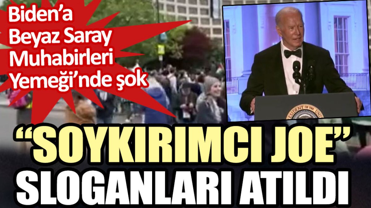 Biden’a Beyaz Saray Muhabirleri Yemeğin’de şok: Soykırımcı Joe