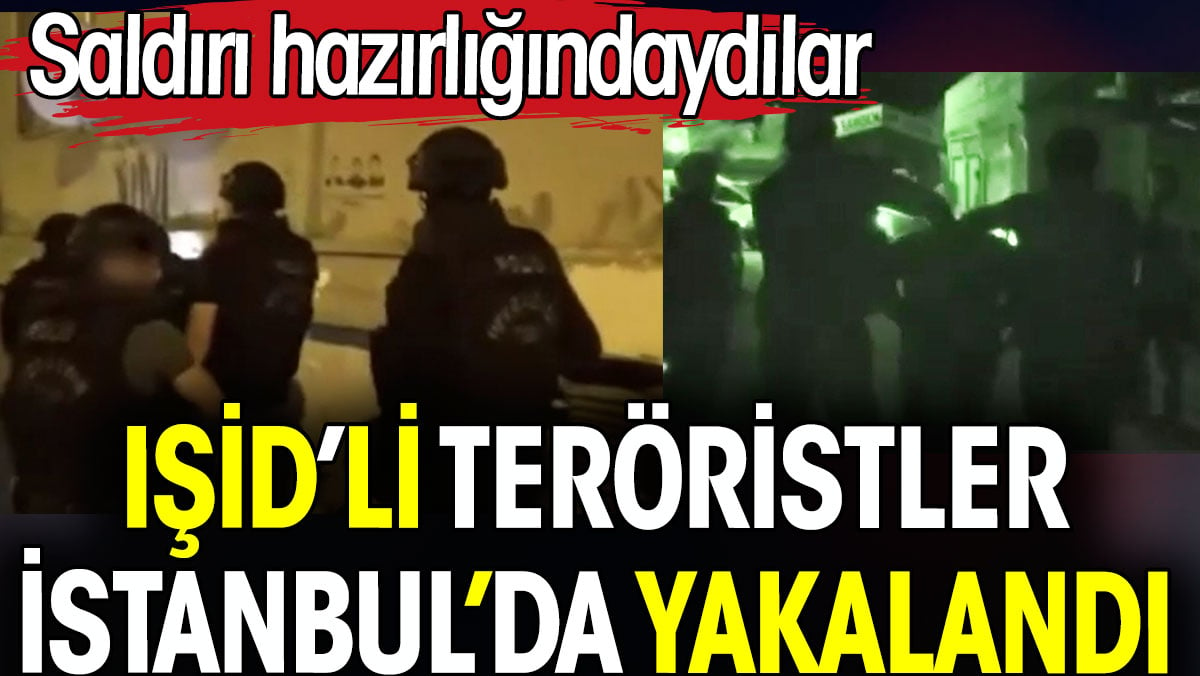 IŞİD'li teröristler saldırı hazırlığındayken İstanbul'da yakalandı