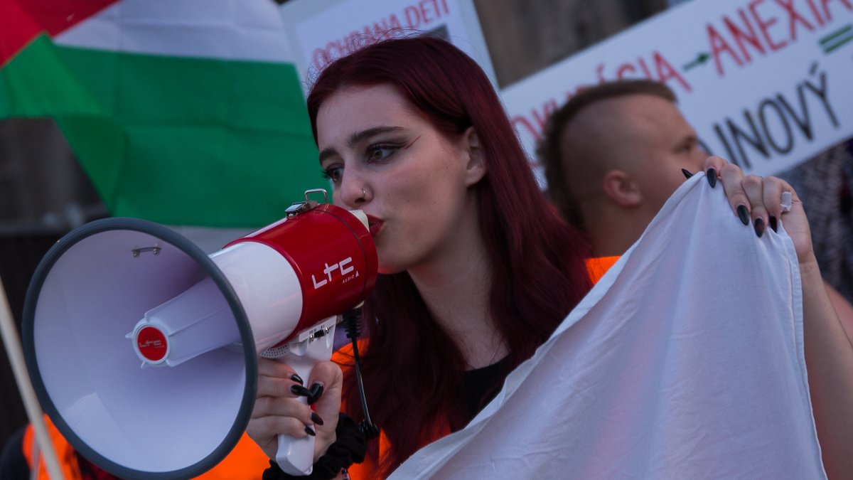 Slovakya'da Filistin'e destek gösterisi düzenlendi