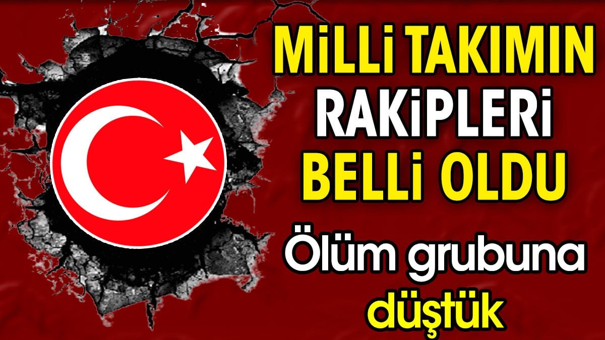 Milli takımın rakipleri belli oldu. Ölüm grubuna düştük