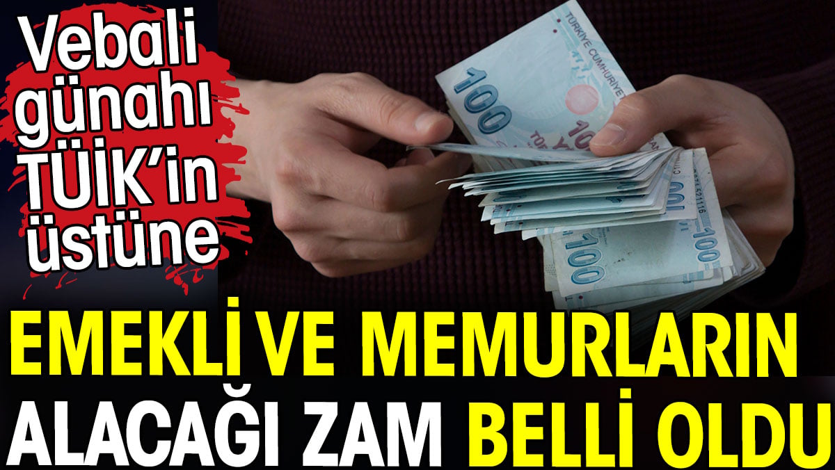 Emekli ve memurların alacağı zam belli oldu. Vebali günahı TÜİK’in üstüne