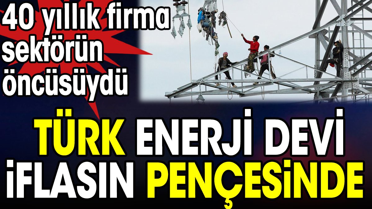 Türk enerji devi iflasın pençesinde. 40 yıllık firma sektörün öncüsüydü