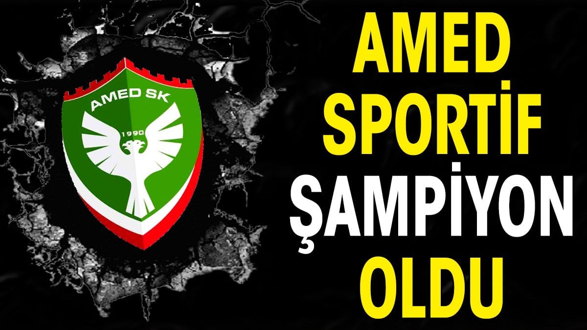 Amed Sportif şampiyon oldu