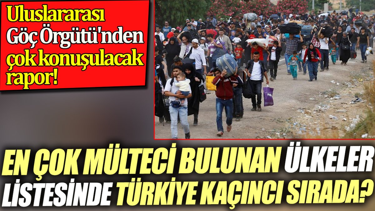 En çok mülteci bulunan ülkeler listesinde Türkiye kaçıncı sırada? Uluslararası Göç Örgütü'nden çok konuşulacak rapor!