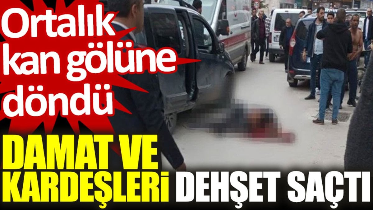 Damat ve kardeşleri dehşet saçtı: Ortalık kan gölüne döndü