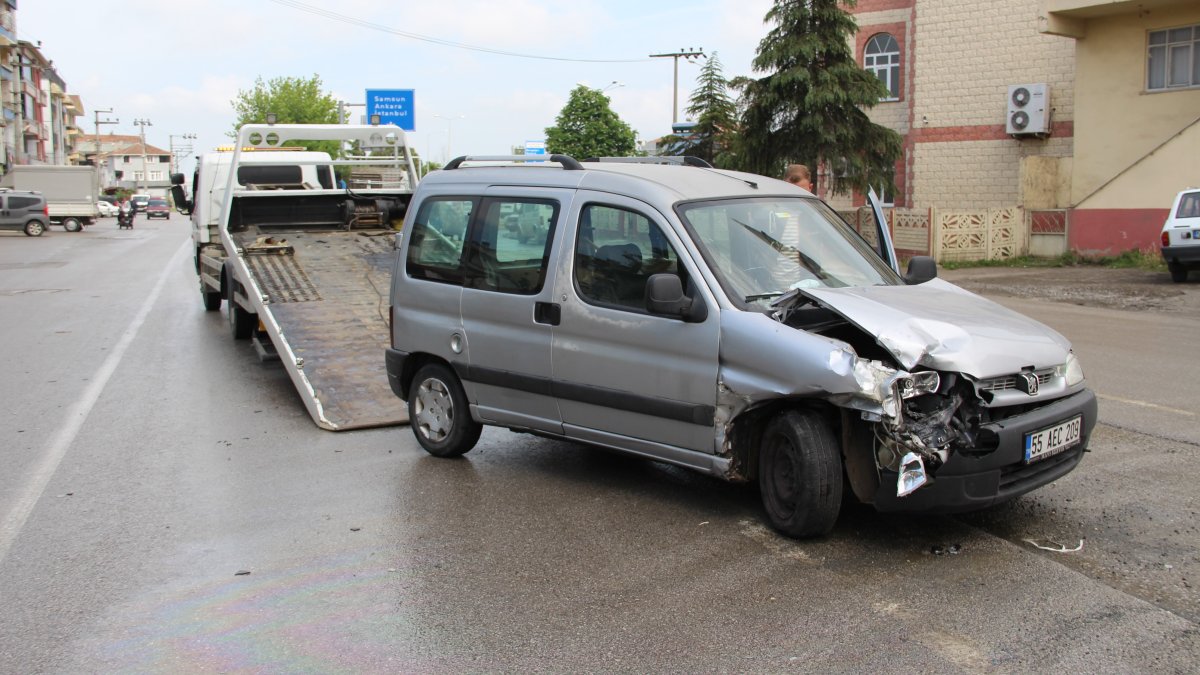 Samsun’da trafik kazası: 1 yaralı