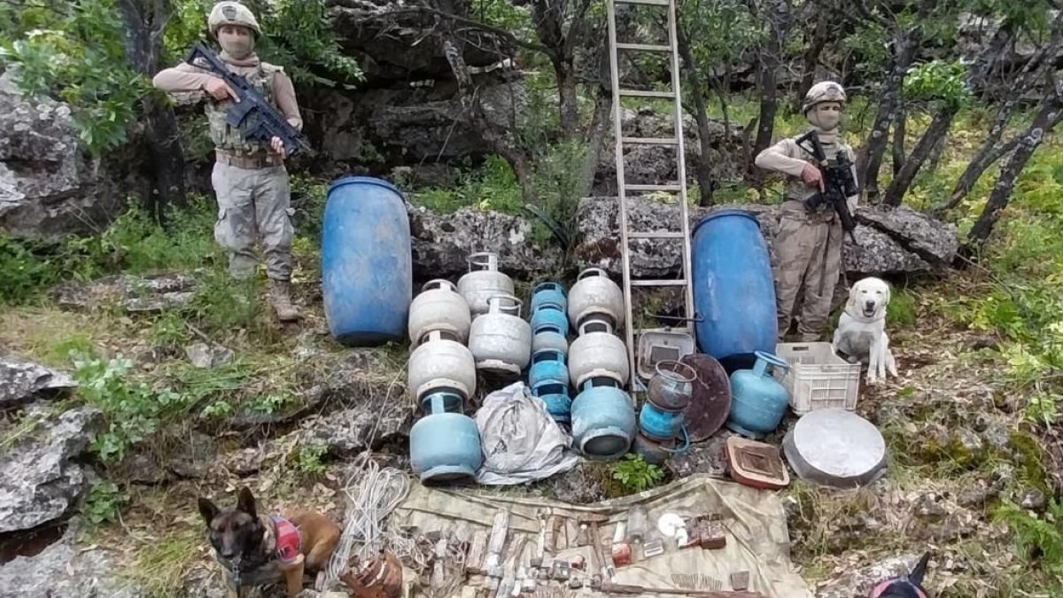 Elazığ'da terör operasyonu! Çok sayıda mühimmat ele geçirildi