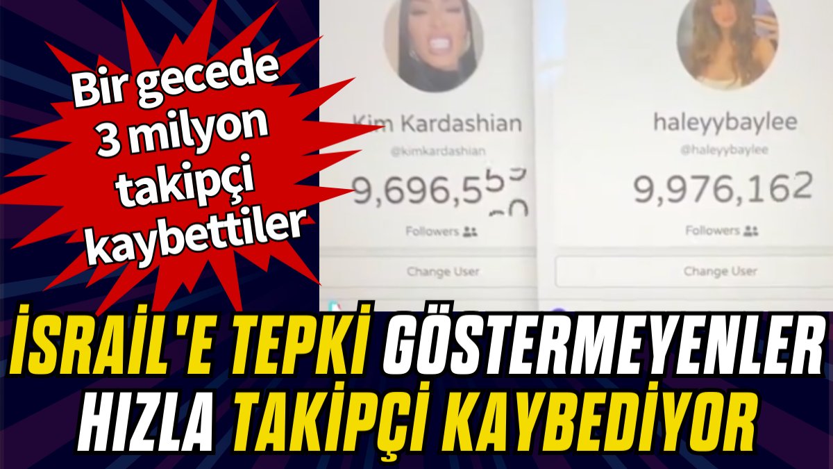 İsrail'e tepki göstermeyen ünlüler hızla takipçi kaybediyor