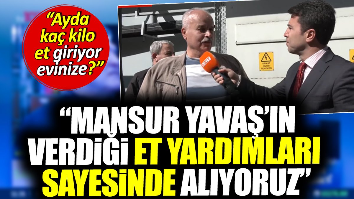 Mansur Yavaş'ın gizli et yardımları