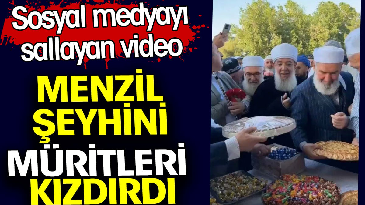 Menzil şeyhini müritleri kızdırdı