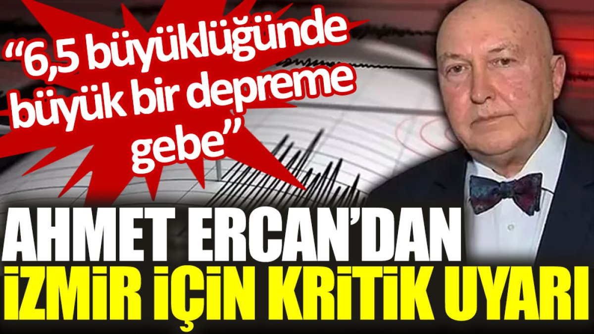 Ahmet Ercan’dan İzmir için kritik uyarı: 6,5 büyüklüğünde büyük bir depreme gebe