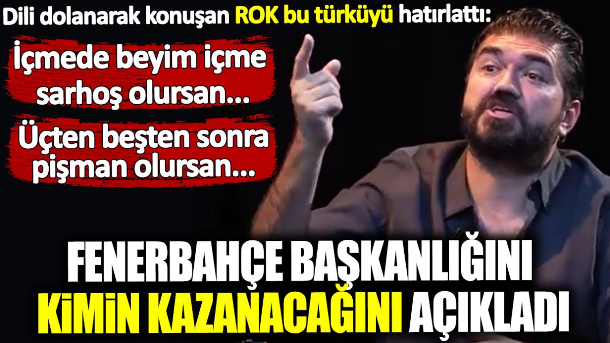 Rasim Ozan dili dolanarak Fenerbahçe başkanlığını kimin kazanacağını açıkladı