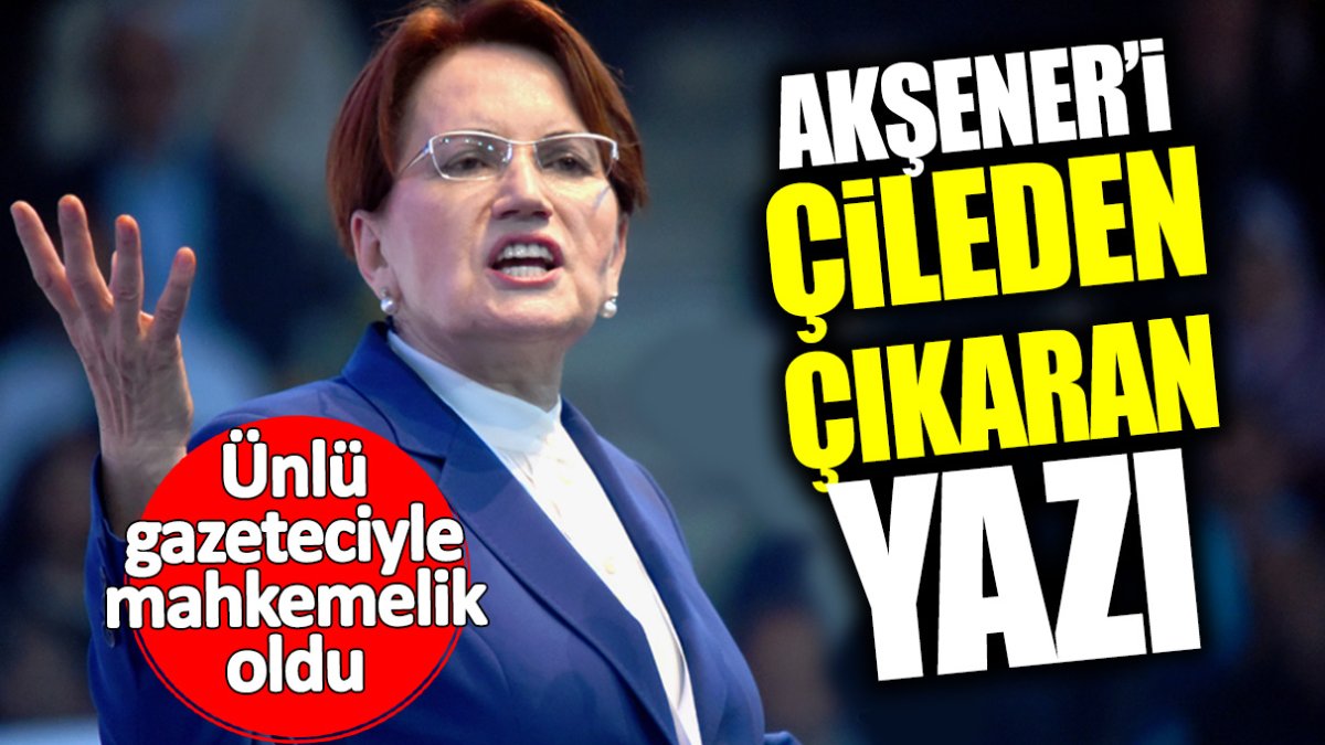 Meral Akşener’i çileden çıkaran yazı! Ünlü gazeteciyle mahkemelik oldu