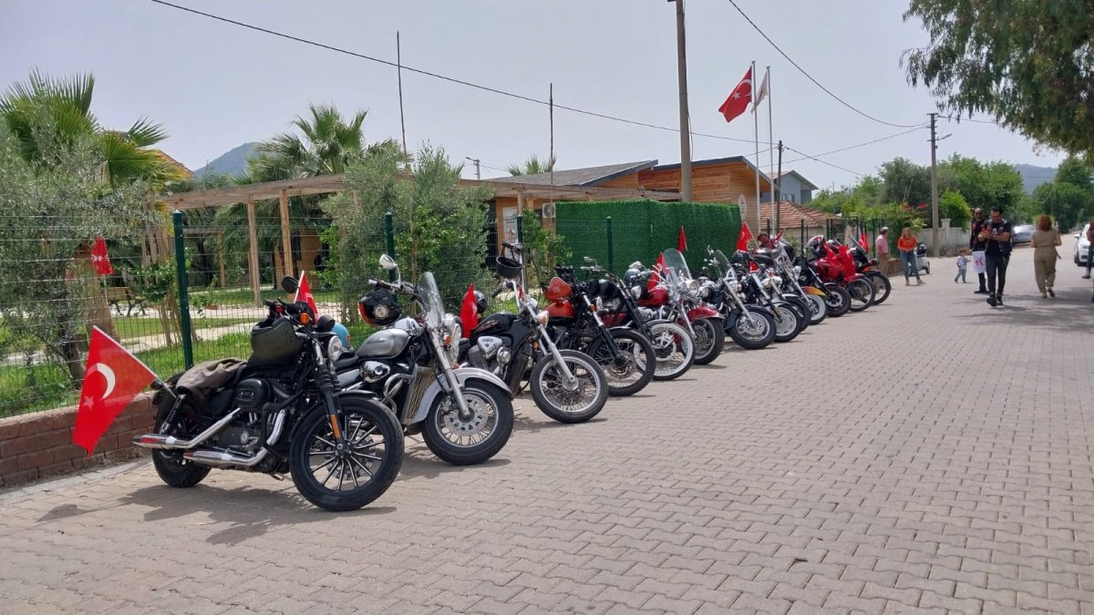 Fethiye’de 19 Mayıs’a özel motosiklet konvoyu