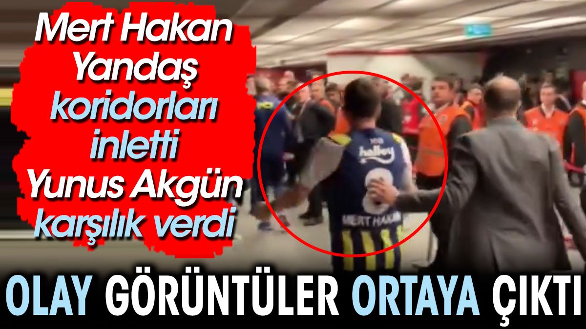 Mert Hakan Yandaş derbi zaferi sonrası koridorları inletti. Olay görüntüler ortaya çıktı