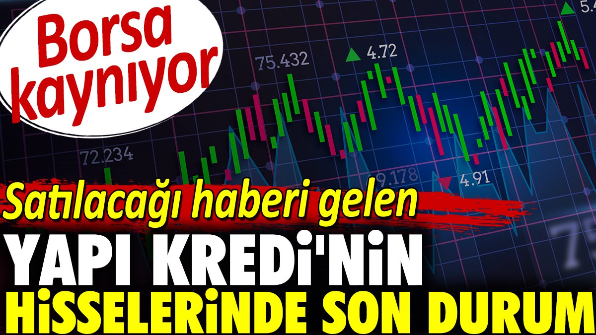 Satılacağı haberi gelen Yapı Kredi'nin hisselerinde son durum. Borsa kaynıyor