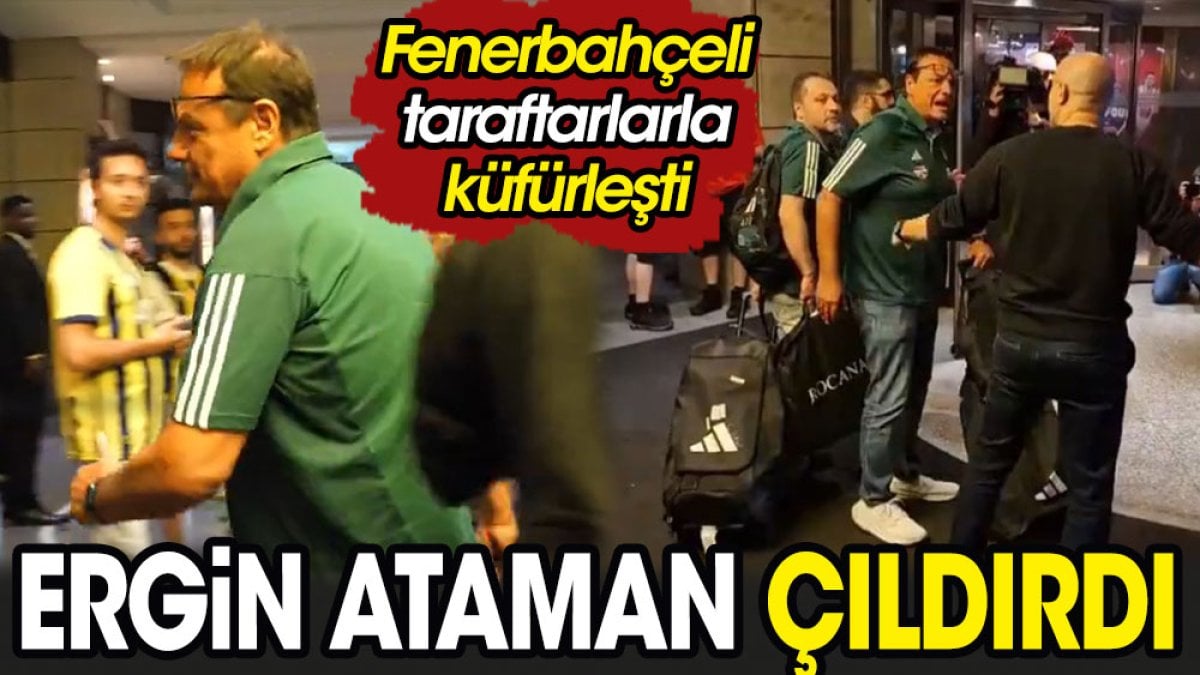 Ergin Ataman Berlin'de çıldırdı. Fenerbahçe taraftarıyla küfürleşti