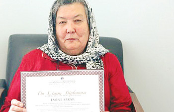 69 yaşındaki Emine Sakar’ın başarı öyküsü