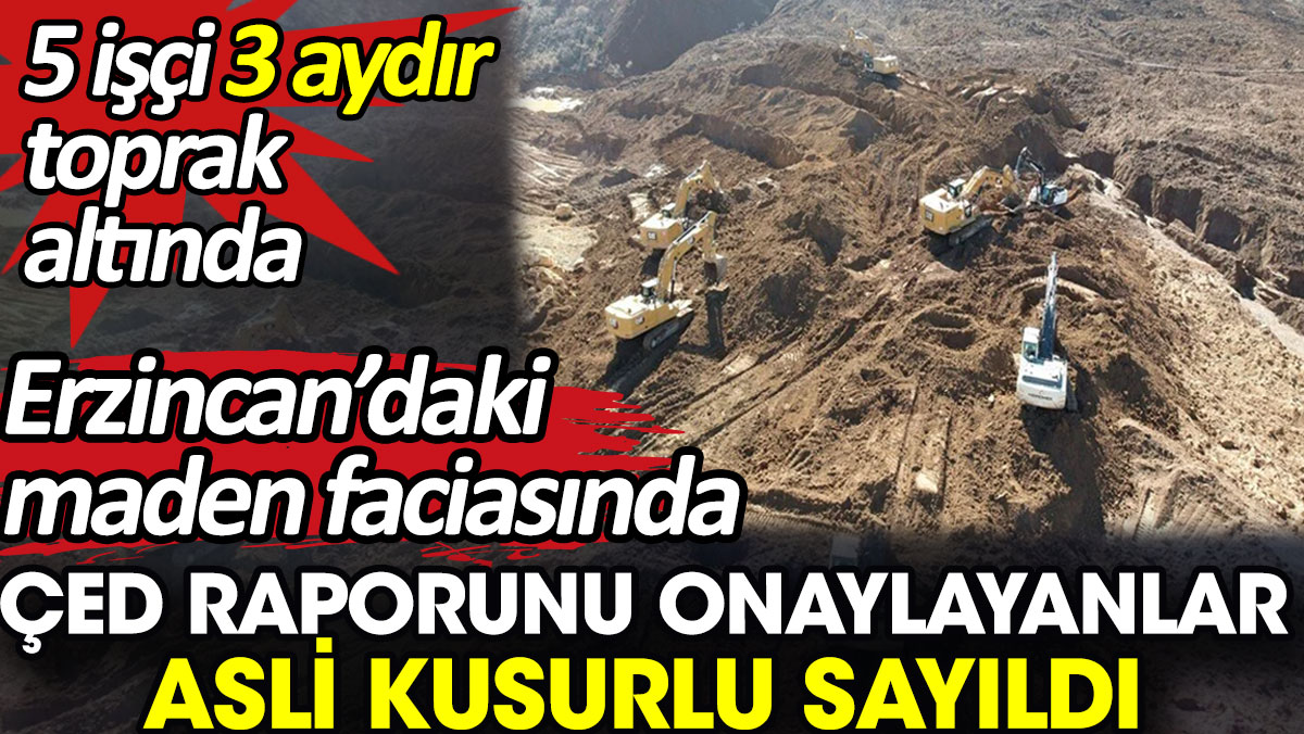 Erzincan’daki maden faciasında ÇED raporunu onaylayanlar asli kusurlu sayıldı