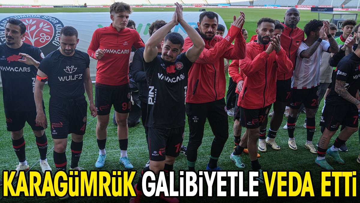 Karagümrük galibiyetle veda etti