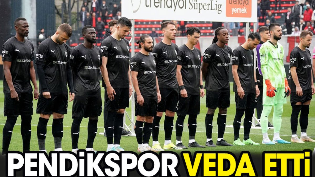 Süper Lig'den düşen üçüncü takım Pendik oldu. 27 gol de yetmedi