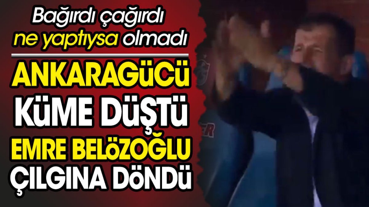 Emre Belözoğlu bağıra bağıra düştü