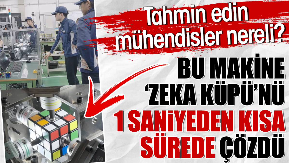 Bu makine zeka küpünü 1 saniyeden kısa sürede çözdü