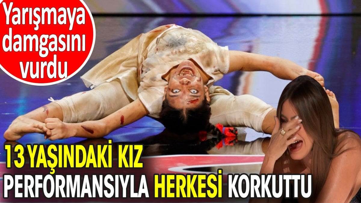 13 yaşındaki kızdan korkutan performans! Yarışmaya damgasını vurdu