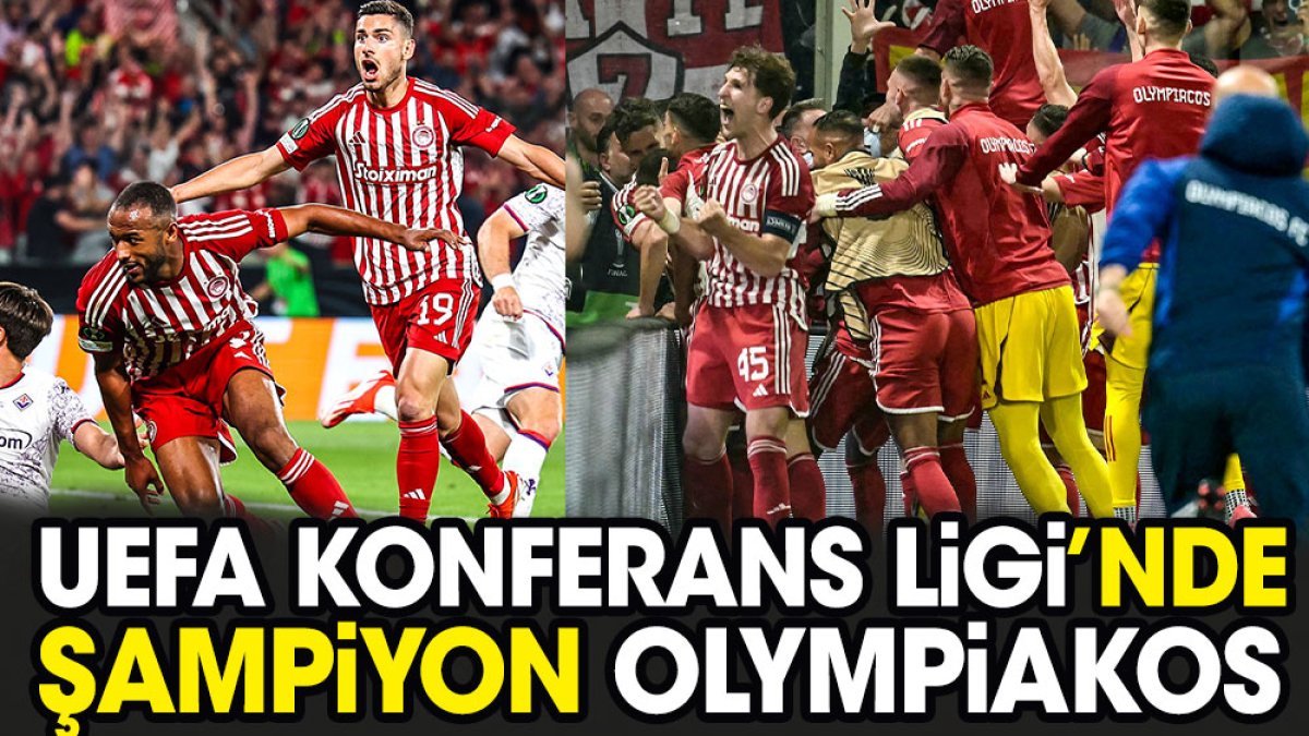 Süper Lig'in yıldızı Olympiakos'u şampiyon yaptı
