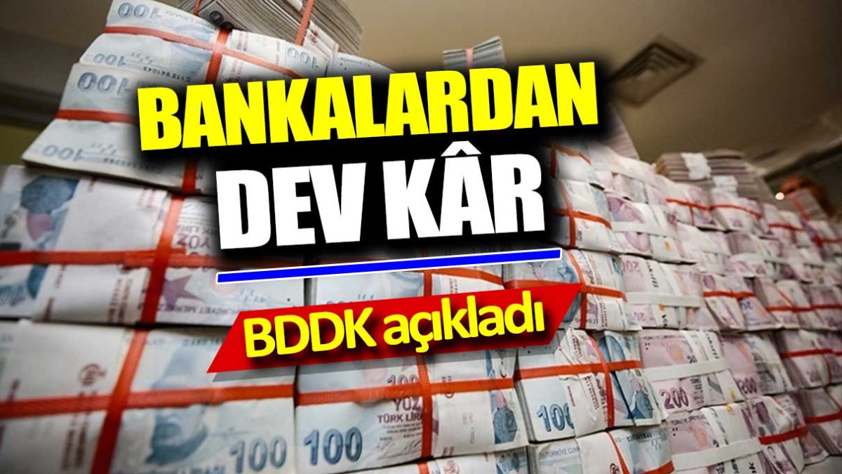 BDDK açıkladı. Bankalardan dev kâr