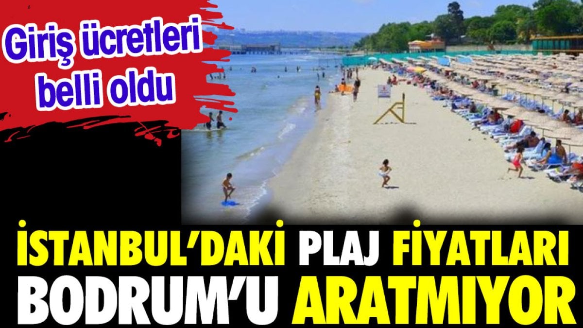 İstanbul'da plaj fiyatları Bodrum'u aratmıyor. Ücretler belli oldu