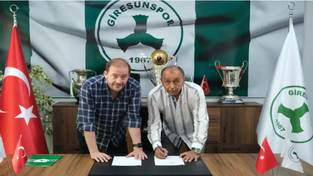 Giresunspor'un yeni hocası imzayı attı