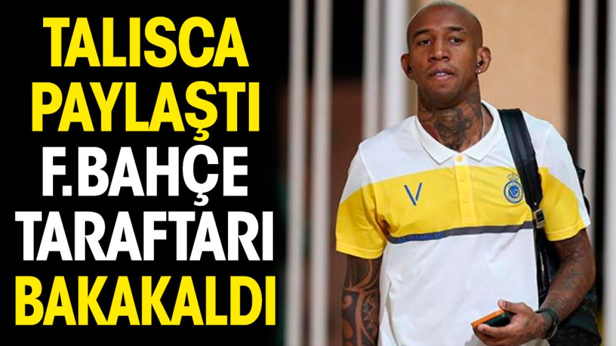 Talisca sarı lacivert kalp paylaştı