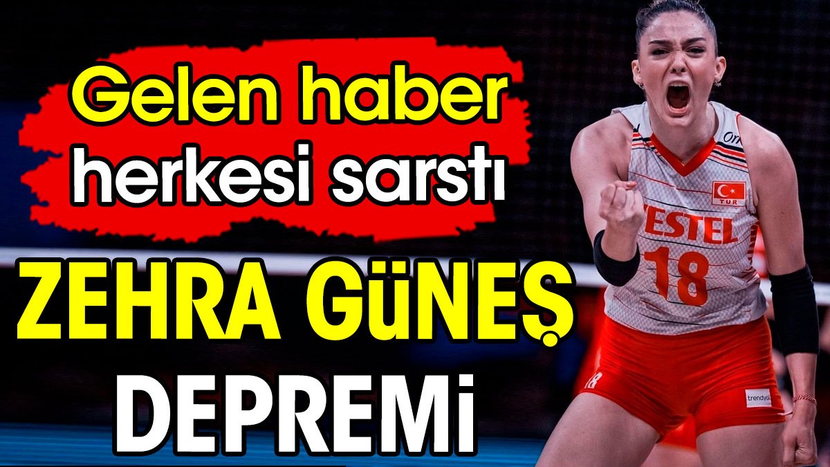 Zehra Güneş depremi. Gelen haber herkesi sarstı