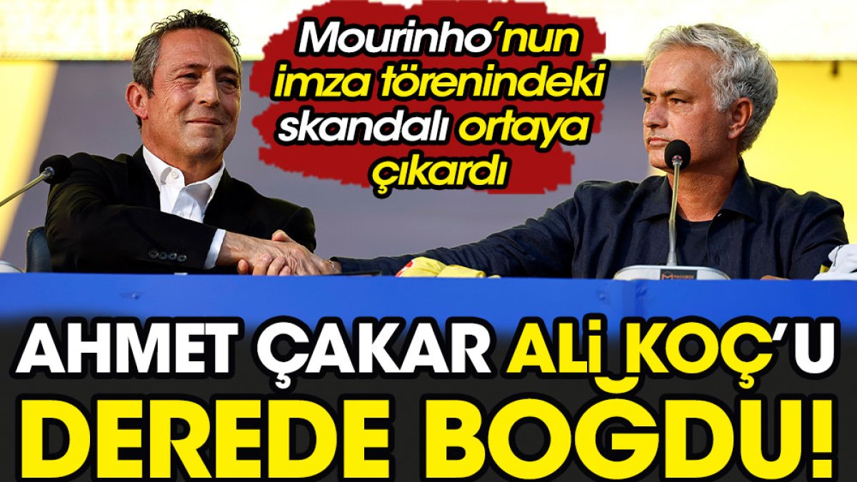 Ahmet Çakar Ali Koç'u derede boğdu!