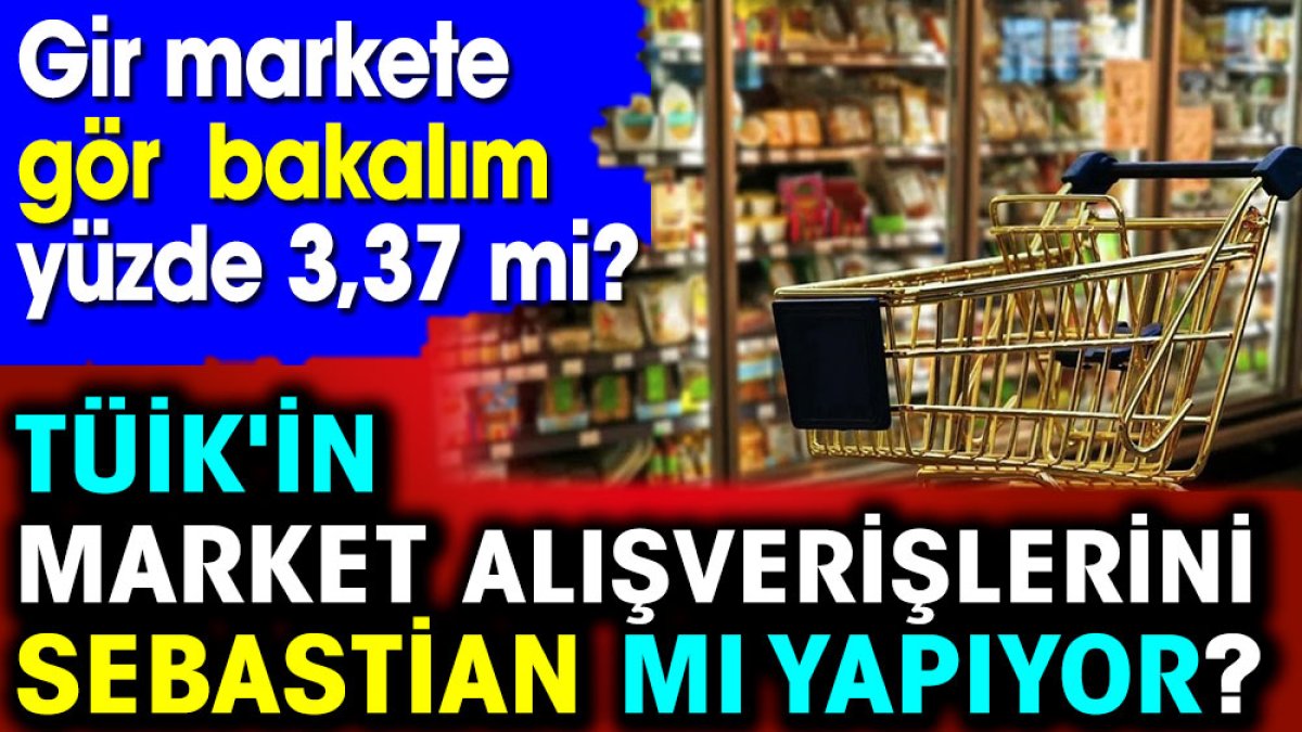 TÜİK'in market alışverişlerini Sebastian mı yapıyor? Gir markete gör bakalım yüzde 3,37 mi?