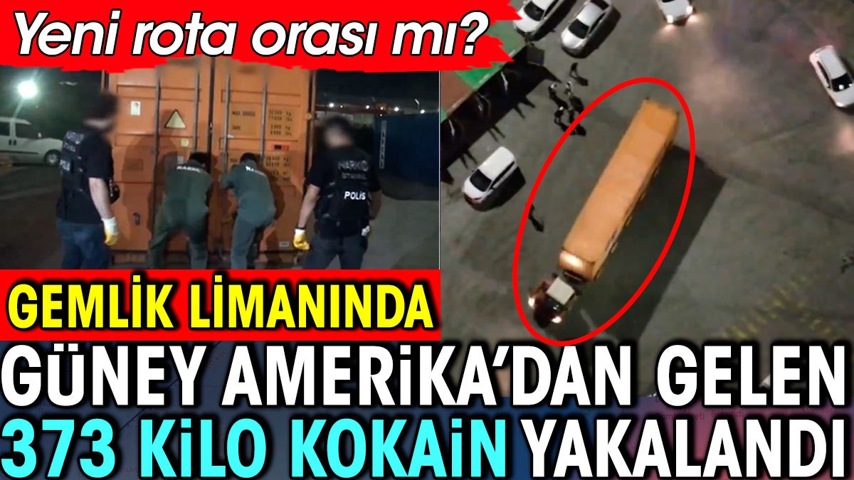 Gemlik Limanı'nda Güney Amerika'dan gelen 373 kilo kokain yakalandı. Yeni rota orası mı?