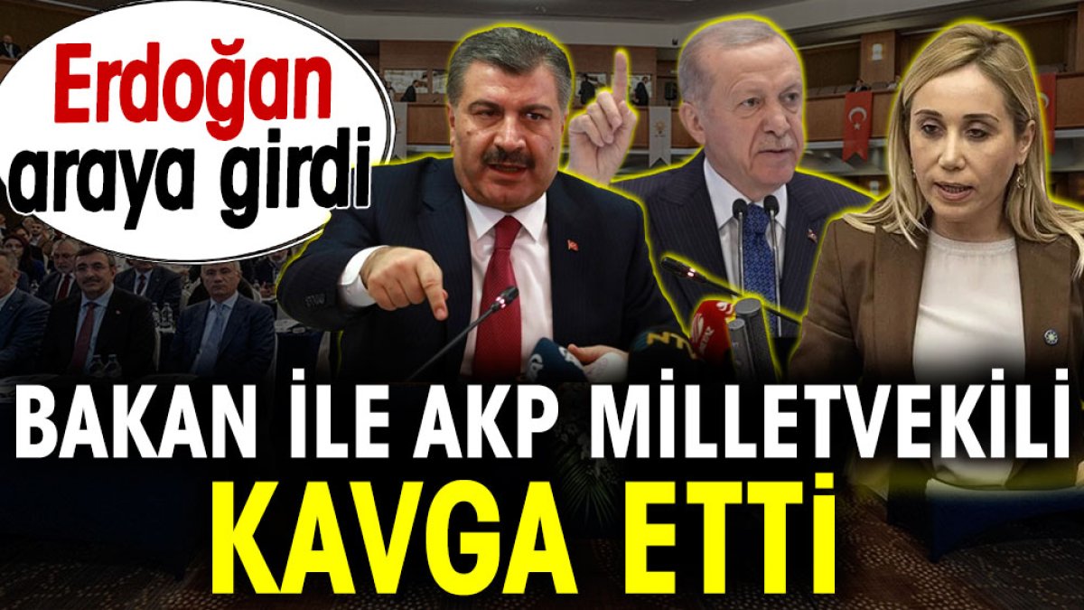 Bakan ile AKP Milletvekili kavga etti. Erdoğan araya girdi