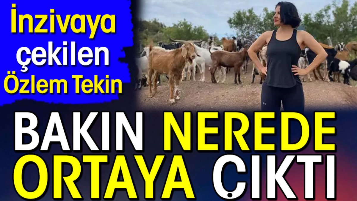 Özlem Tekin bakın nerede ortaya çıktı. İnzivaya çekilmişti