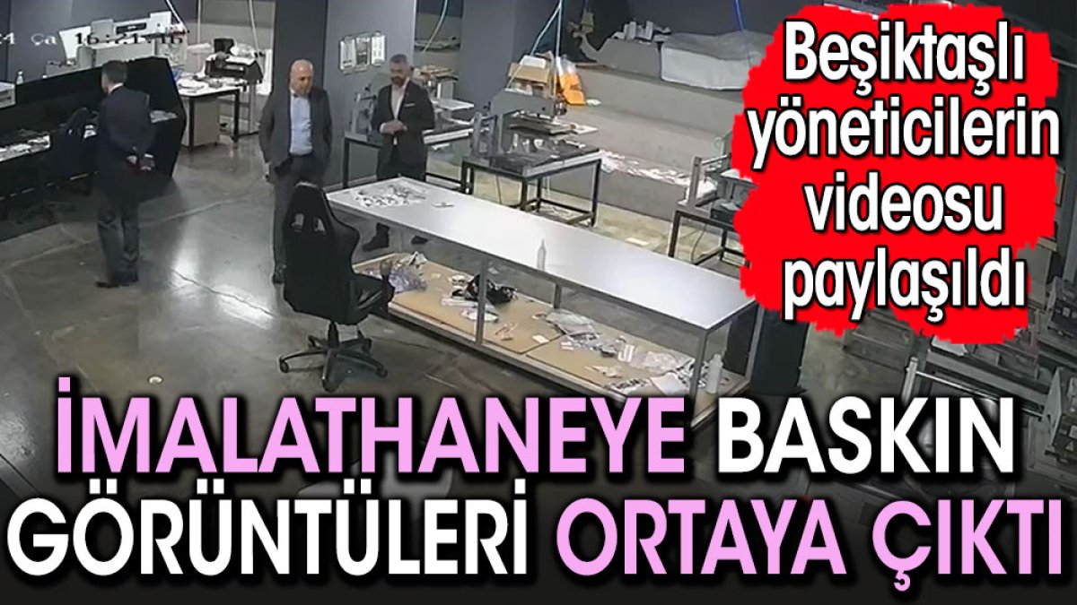 Beşiktaşlı yöneticilerin stat altındaki imalathaneye baskın videoları ortaya çıktı