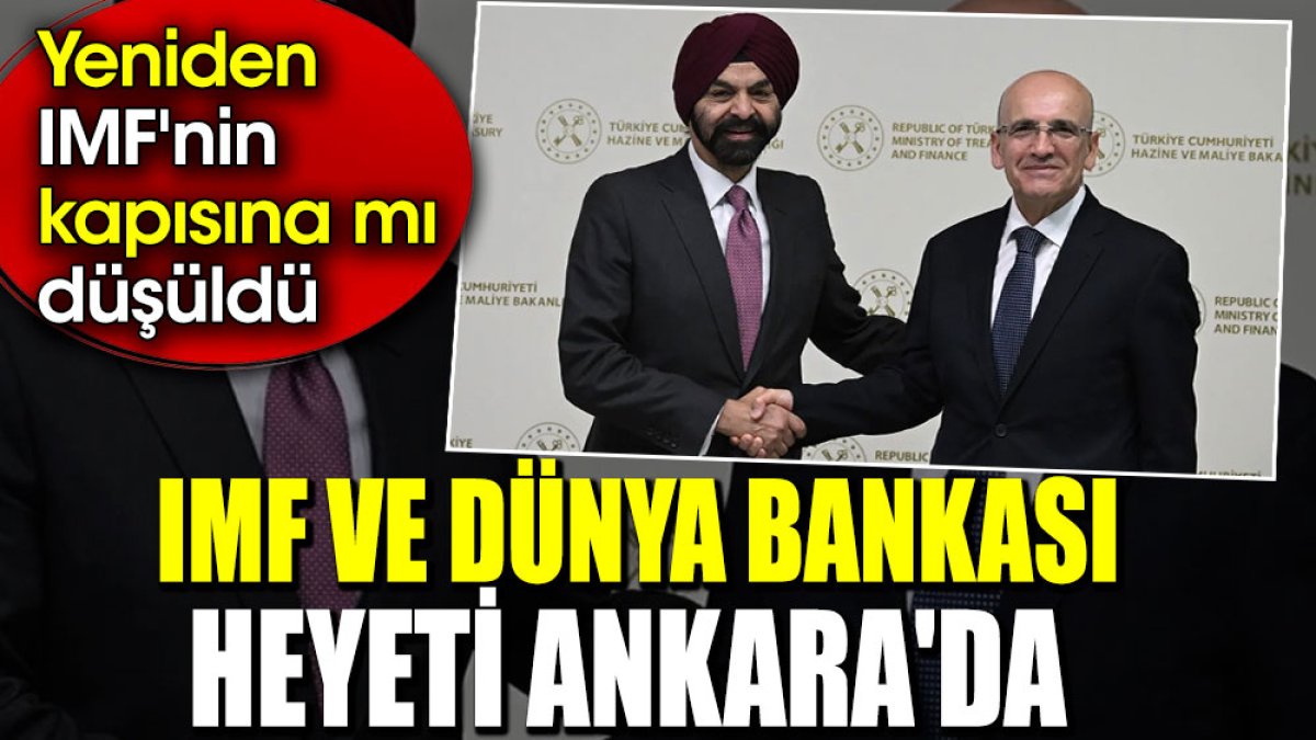 IMF ve Dünya Bankası heyeti Ankara'da. Yeniden IMF'nin kapısına mı düşüldü