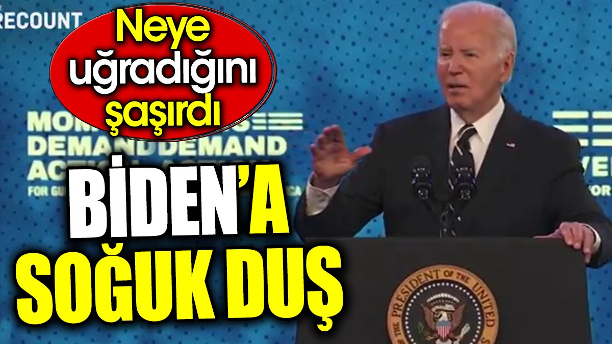 Biden’a soğuk duş. Protestocu konuşmasını kesti