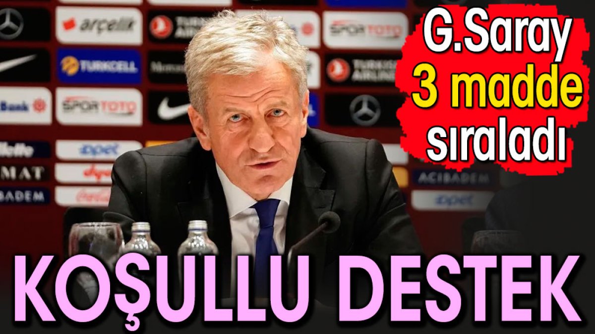 Galatasaray Servet Yardımcı için 3 madde sıraladı