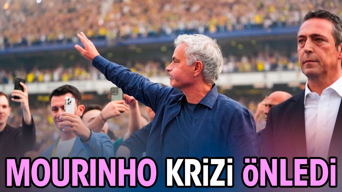 Mourinho krizi önledi