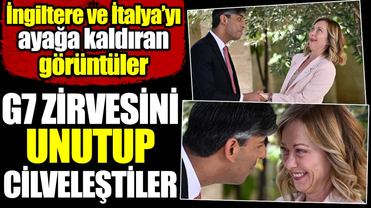 İngiltere ve İtalya'yı ayağa kaldıran görüntüler. G7 Zirvesini unutup cilveleştiler