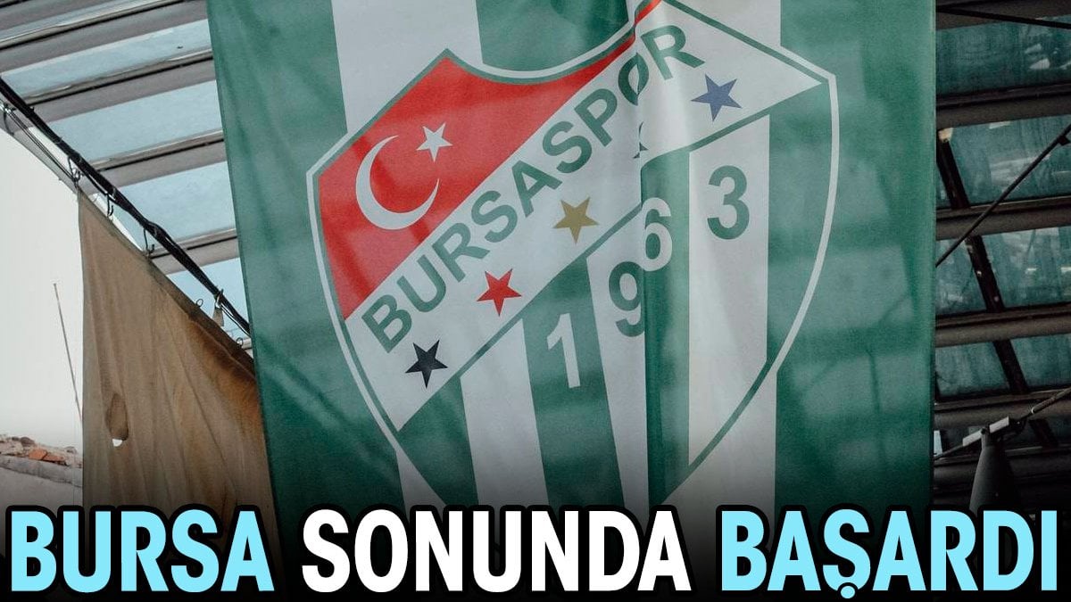 Bursaspor sonunda başardı