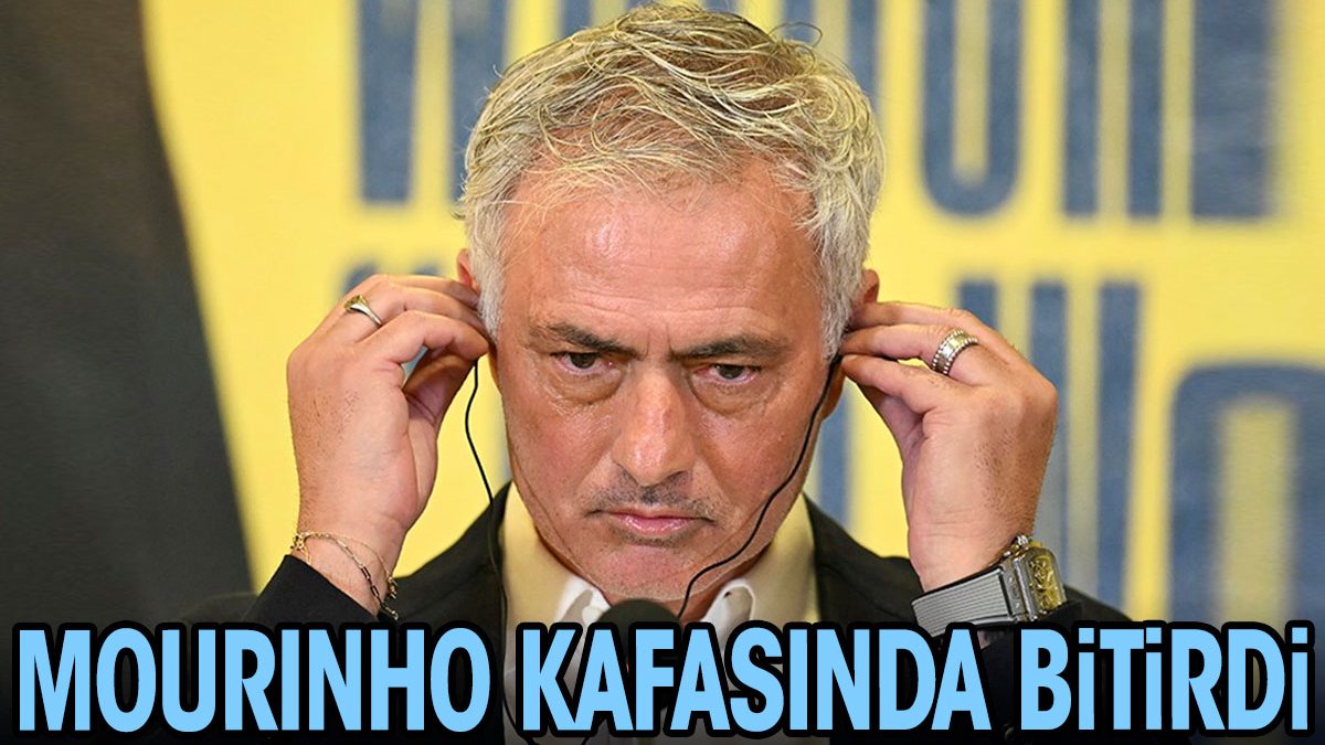 Mourinho kafasında bitirdi