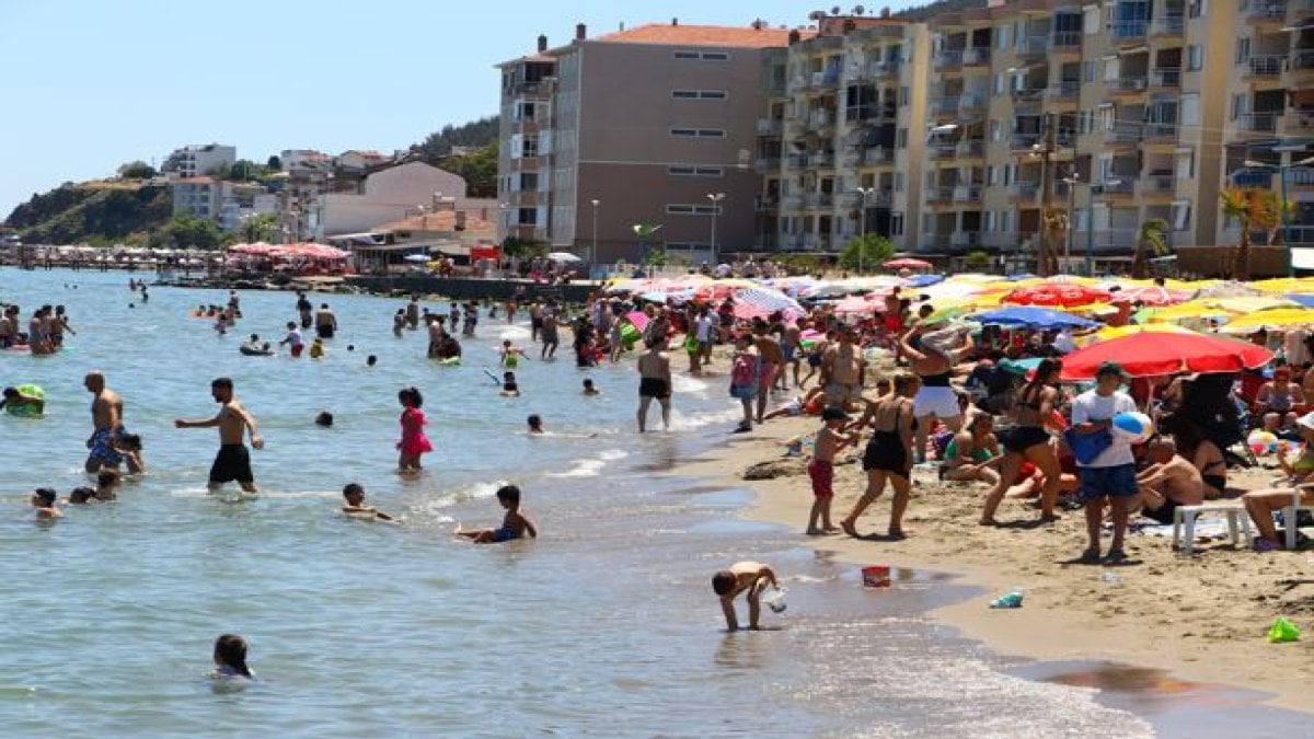 Tekirdağ sahillerinde bayram yoğunluğu